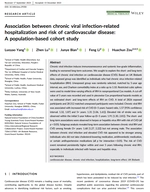 Association between chronic viral infection-related hospitalization and risk of cardiovascular disease: A population-based cohort study